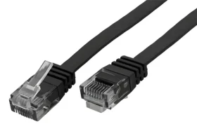 OEM UTP Cat6 plochý čierna / Patch kábel / 3M (21.99.0963)