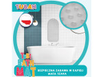Mamido Tuban Protišmyková kúpeľňová podložka Tubi šedá 70x35cm ZA5973