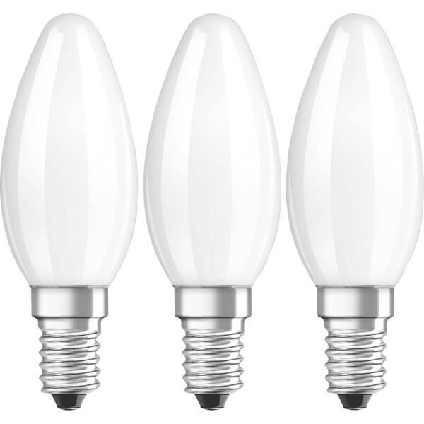 OSRAM HOMELIGHTING 4058075819375 LED En.trieda 2021 E (A - G) E14 sviečkový tvar 4.2 W = 40 W teplá biela (Ø x d) 35 mm x 100 mm vlákno 3 ks; 4058075819375