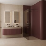 REA/S - Sprchová zástena Flexi Brown / Titan 120 KPL-K99470