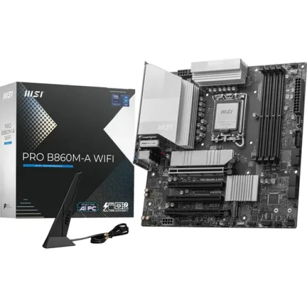 MSI PRE B860M-A WIFI / B860 / LGA 1851 / 4X DDR5 / PCIEx 16 / 5GLAN / Wi-Fi / ATX (PRO B860M-A WIFI)