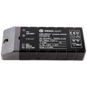 Deko Light Basic CC napájací zdroj pre LED konštantný prúd 18 W 350 mA 2 - 52 V; 180512