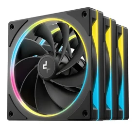 DEEPCOOL FL12R SE čierna / Sada 3 kusy / 120mm / Reverse / 41.14 CFM / 25.9 dB / ARGB (R-FL12RSE-BKAPN3-G)