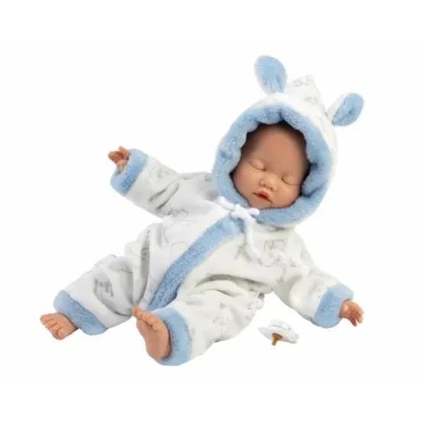 Llorens 63311 LITTLE BABY - spiaca realistická bábika bábätko s mäkkým látkovým telom - 32 cm