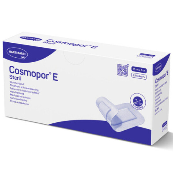 COSMOPOR E steril náplasť sterilná s mikrosieťkou 15 x 6 cm 25 ks