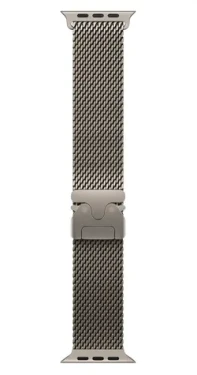 Apple Watch Milanese Loop 49 mm Natural Titanium veľ. S / Remienok milánsky ťah / Titan / 130-160 mm (MGHN4ZM/A)