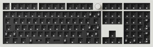 Keychron Keychron Q6 Max QMK/VIA Wireless Custom Mechanical Keyboard Barebone Knob / Shell White / Barebone