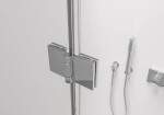 CERANO - Sprchovací kút Volpe Duo Ľ/P - 6 mm - chróm, transparentné sklo - 80x110x190 - zalamovacie CER-808267