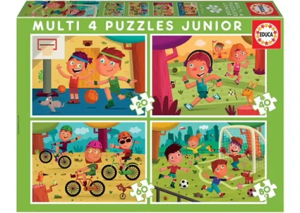 Educa Puzzle Sporty 4v1