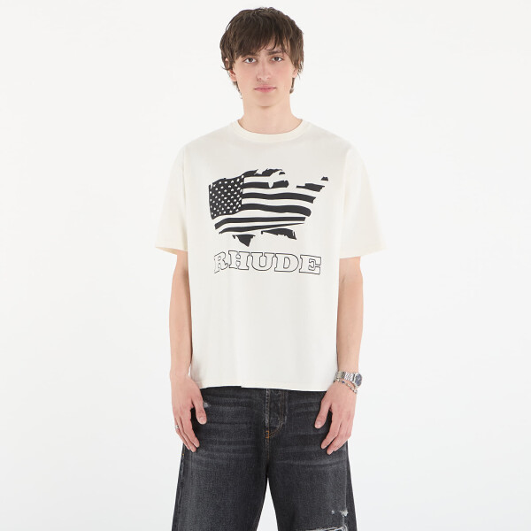 Tričko Rhude Banner Tee Vintage White/ Black S