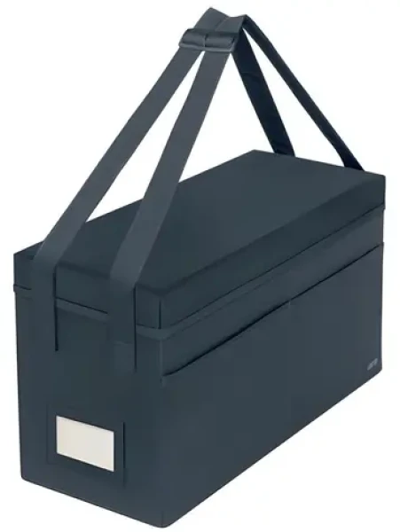 Leitz Textilný úložný box s vekom šedá / 465 x 200 x 260 mm (67230089)