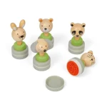 Bigjigs Toys Drevené atramentové pečiatky Zvieratká 1 ks