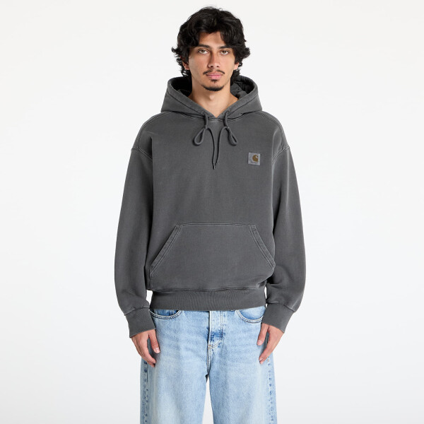 Mikina Carhartt WIP Hooded Nelson Sweat UNISEX Graphite Garment Dyed XS