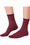 DÁMSKE PONOŽKY S KAŠMÍROM 083 MAROON MÉLANGE 35-37