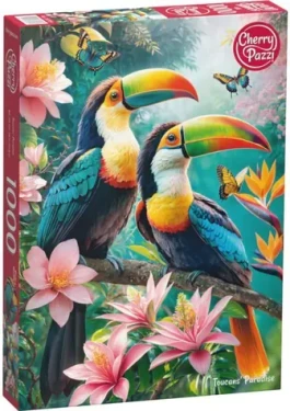 Cherry PAZZI Puzzle Tukani v raji