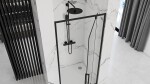REA - SKLOPNÉ SPRCHOVÉ DVERE RAPID SWING 70 čierne REA-K6407