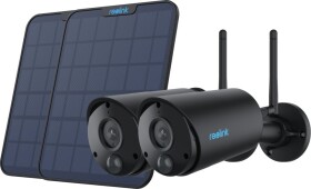 Reolink Reolink 2x B320-B Battery-WiFi + 2x Solarpanel schwarz