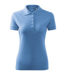 Pique Polo Dámske voľné polo tričko sky blue 2XL