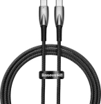 Baseus CADH000701 čierna / Kábel USB-C (M) - USB-C (M) / 1 m / 100W (CADH000701)