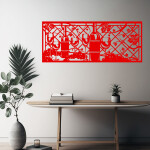 Veselá Stena Samolepka Vinná réva Farba: čierna, Veľkosť: 100 x 40 cm
