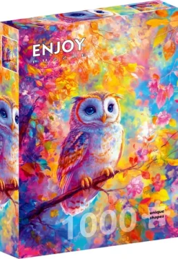 ENJOY Puzzle Pastelová sova