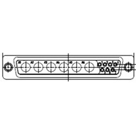 Molex Molex MOL Power & Signal Sol. 1731070153 D-SUB zástrčka Pólov: 43 spájkovaný konektor 1 ks Carton; 1731070153