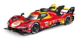 Bburago RACING Ferrari 499P - 24h Le Mans Champion 2024 červená