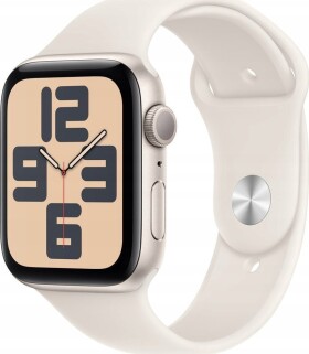 Apple Watch SE GPS 44mm Starlight Alu Sport M/L Béžový (MXEV3QF/A)