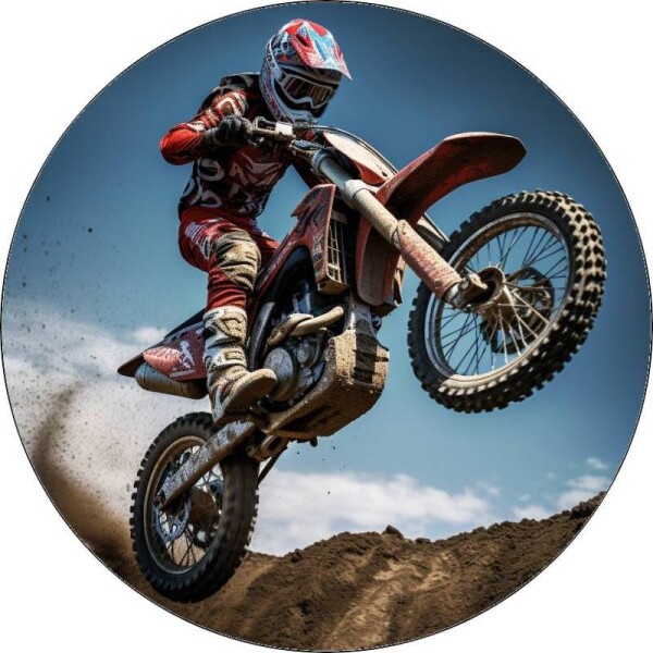 Jedlý papier jazdec motocross pri skoku 19,5 cm - Pictu Hap - Pictu Hap