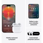 Apple AirPods 4 s aktívnym potlačením hluku biela (2024) / bezdrôtové slúchadlá / ANC / Bluetooth / výdrž až 30 hodín (MXP93ZM/A)