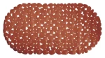 MSV GALETS protišmyková podložka do vane terakota / PVC / 35 x 68 cm