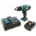 Makita DHP453RFX8 / Aku príklepový skrutkovač / 18V / 1.300 ot-min / 19.500 príklepov-min / 42 Nm / 1x3.0 Ah (DHP453RFX8)