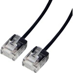 Roline 21.15.4463 RJ45 sieťové káble, prepojovacie káble CAT 6A U/UTP 3 m čierna 1 ks; 21.15.4463