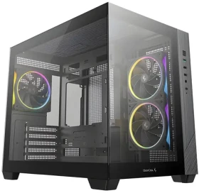 DEEPCOOL CG330 3F čierna / PC skriňa / µATX / Bez zdroja / Temperované sklo / 3x 120mm FL12 (R-CG330-BKNGM3-G)
