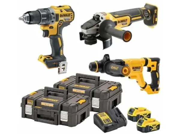 DeWalt DCK327P2T / Aku sada DeWalt DCD791 + DCG405 + DCH263 / 2x Aku 5.0 Ah / 2x Kufor / nabíjačka (DCK327P2T)
