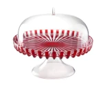Guzzini Dolce VITA červená / Stojan na tortu s poklopom / 31 cm / bioplast (12580065)