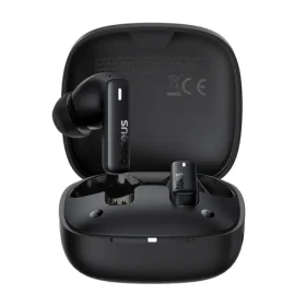Baseus Bowie E19 čierna / Bezdrôtové slúchadlá / mikrofón / Bluetooth 5.3 / IPX5 (A00069600113-00)