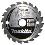 Makita SPECIALIZED B-32932 tvrdokovový pílový kotúč 85 x 15 x 0.7 mm Počet zubov (na palec): 20 1 ks; B-32932