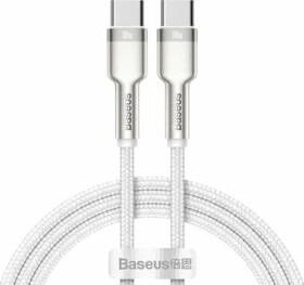 Baseus CATJK-C02 Kábel USB-C (M) - USB-C (M) 1 m biela / 100W (CATJK-C02)