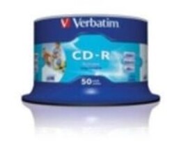 Verbatim CD-R 80 52x PRINT. NO ID spindl 50pck/BAL (43438)