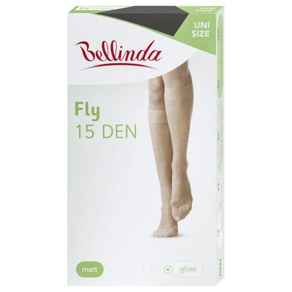Dámske hodvábne pančuchy FLY 15 den Black - Bellinda UNI černá