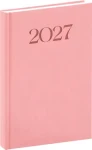 NOTIQUE Biella 2027 ružový / Denný diár / 15 × 21 cm