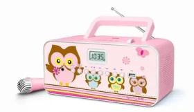 Muse M-29 KP ružová / Prenosné rádio / FM / MW / CD-RW / MP3 / mikrofón / USB (M-29KP)