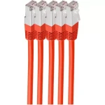 Shiverpeaks Cat6 S/FTP červená / Patch kábel / 0,5 m / RJ-45 / LSZH (BS75711-H0.5R-SET5)