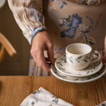 Strömshaga Kameninový tanier Viola Leaf 18 cm