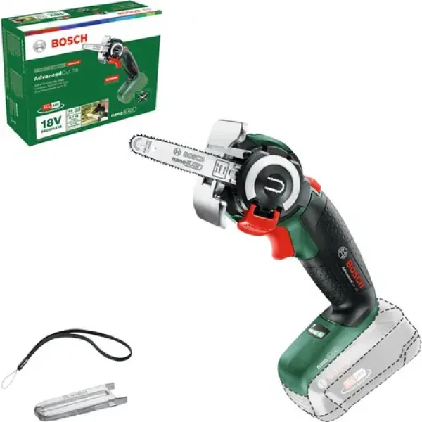 BOSCH NanoBlade AdvancedCut 18 - bez aku / Aku Reťazová píla / 18V / dĺžka lišty 20 cm / Bez aku (06033D5100)