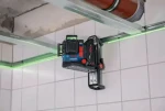 BOSCH DK 20 čierna / Montážny držiak / Pre laser GLL 18V-120-33 CG a držiak LB 10 / Výškovo nastaviteľný 100 mm (1608M00C4C)
