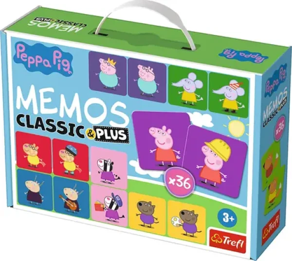 Trefl - Pexeso ClassicPlus - Prasiatko Peppa 4v1