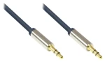 Good Connections audio kábel Jack 3.5mm modrá / Audio kábel / MM / 3 m (GC-M0042)