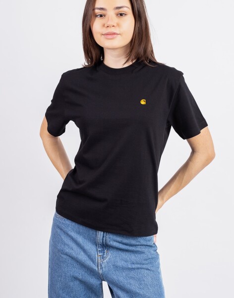 Carhartt WIP W' S/S Chase T-Shirt Black/Gold M